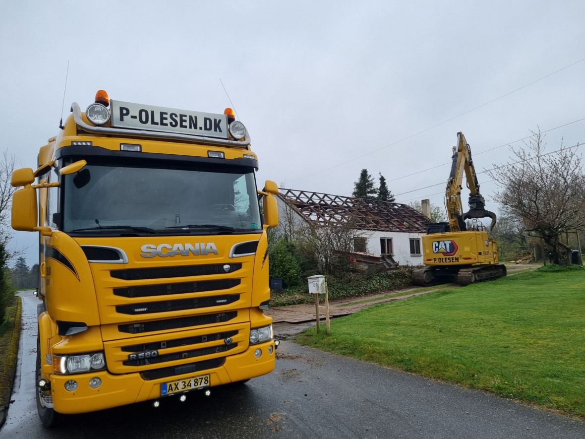 Nedtagning af hus i Løgstør