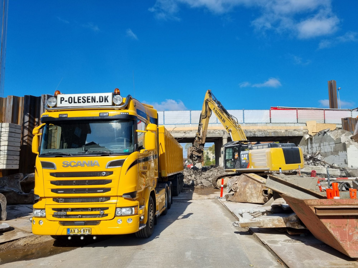 Nedtagning af bro i Vejle