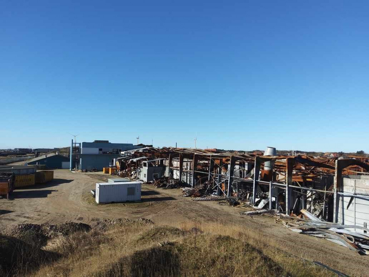 Oprydning i Hvide Sande